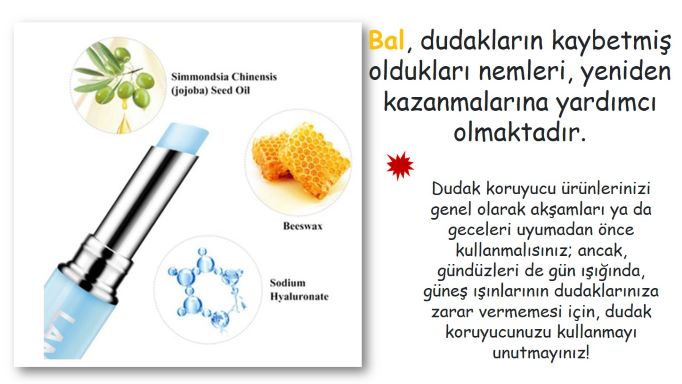 Dudak nemlendirmede yardımcı doğal besinler