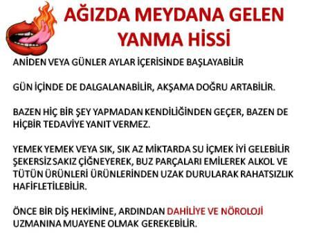 ağız içinde yanma hissi