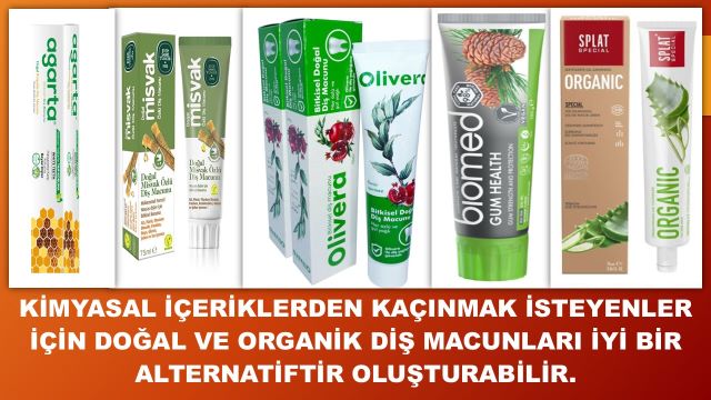 doğal ve organik diş macunları