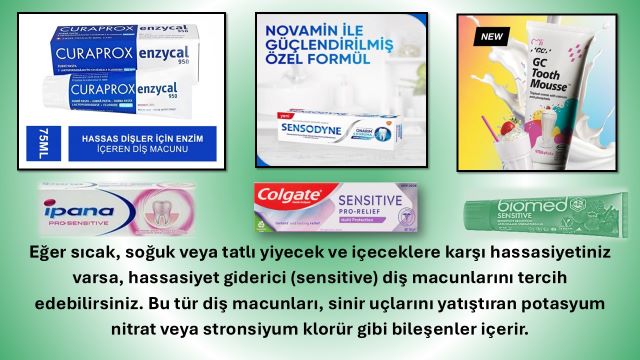 hassasiyet için diş macunları
