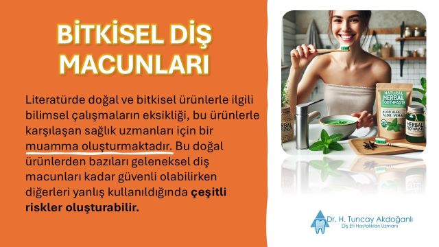 bitkisel içerikli diş macunları