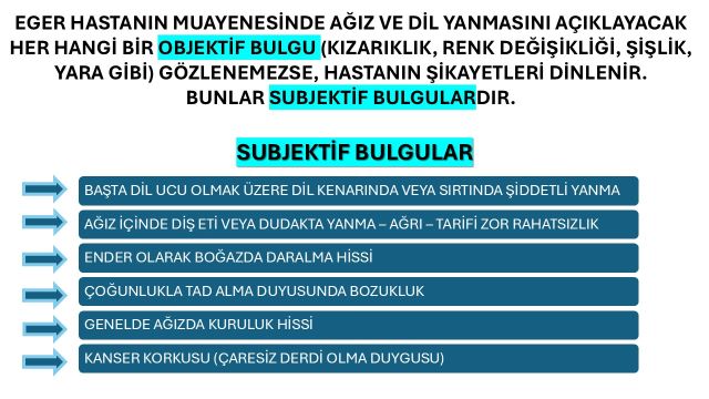 dilde yanma hissi oluşturan bulgulara ait görsel