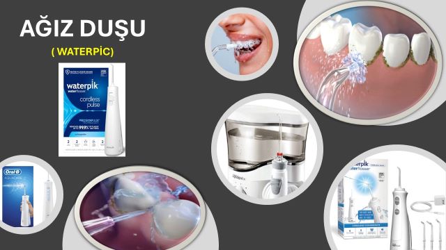 ağız duşu kullanımı ile ilgili bir slayt