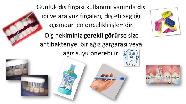 diş etine ne iyi gelir konusunda diş eti sağlığı açısından evde uygulanacak yöntemleri anlatan görsel
