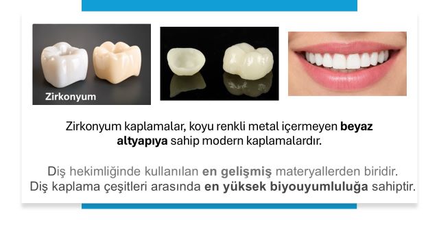 doğal görünümlü zirkonyum diş