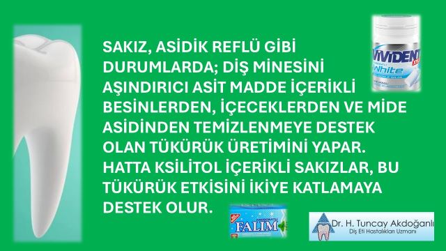 Yemeklerden sonra sakız çiğnemenin ağız sağlığına katkıları