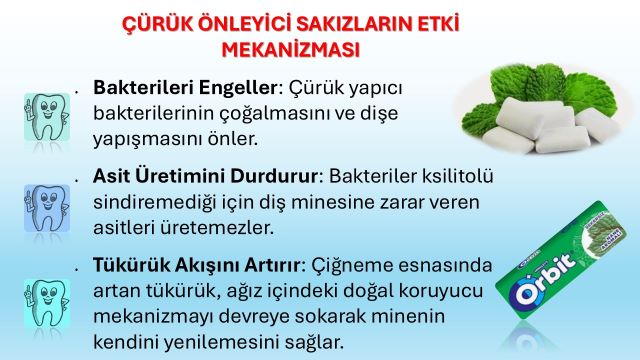 Tükürük salgısını artıran sakızların ağız sağlığına etkileri