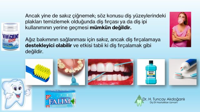 Diş çürüğünü önlemeye yardımcı olabilecek ksilitollü sakız